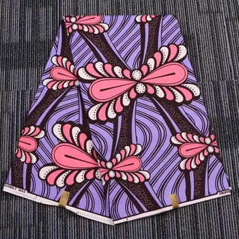 

African Wax Fabric For Dress Suit 2019 New Flower Print Nigerian Batik Fabric Cotton African Material 6Yards