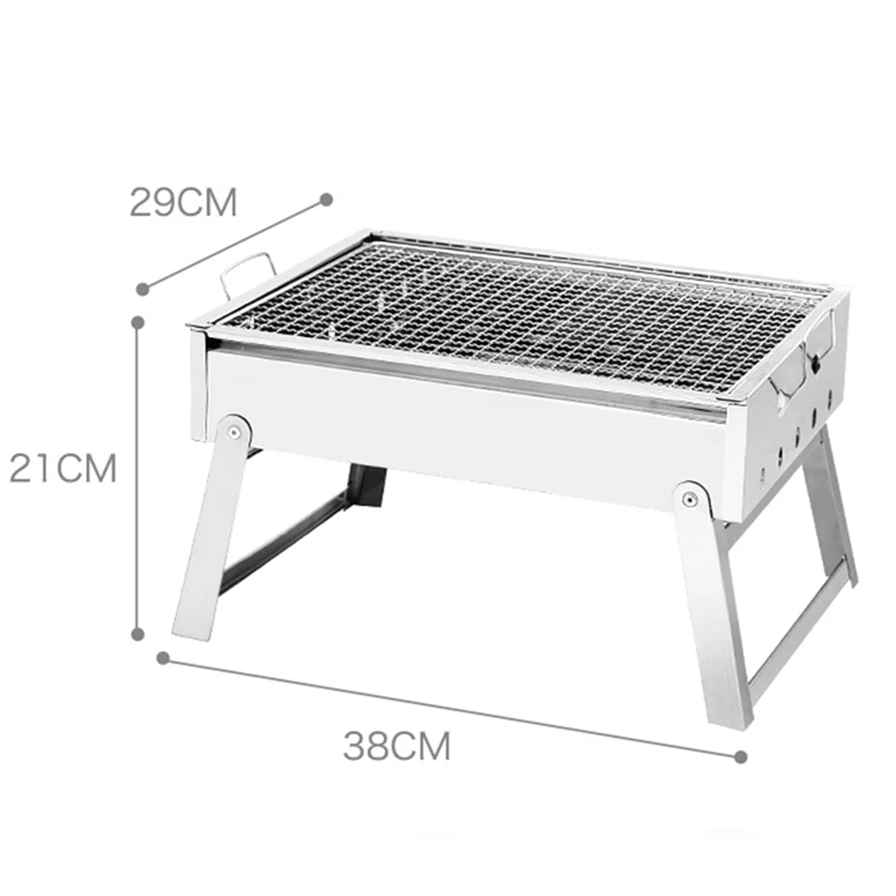 Полезный маленький гриль-барбекю складной портативный уголь Открытый Кемпинг Пикник горелки складной уголь Кемпинг барбекю печь 1.9kgE