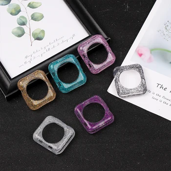 

1pc 42mm 44mm 38mm 40mm Glitter Bling Silicone Case for Apple Watch Watch Series 4 3 2 1 New Arrival Smart Phone Accessories