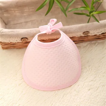 

2019 New Baby Bibs Solid Color Cotton Neck Saliva Adjustable Towel Toddler Feeding Tool