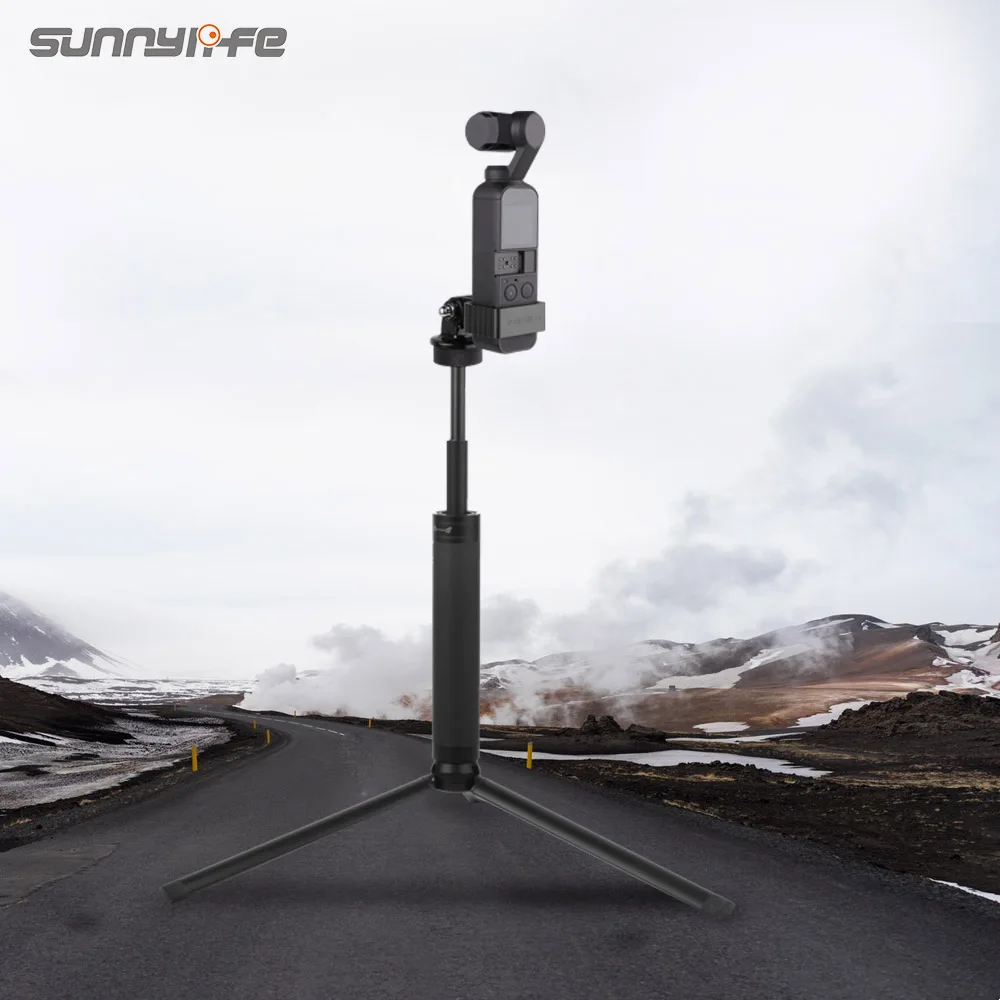 

Sunnylife Aluminum Alloy Adapter Tripod Mount Extension Rod for GOPRO DJI OSMO POCKET