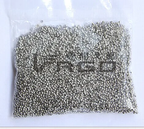 

10000pcs/bag 3.0mm round crimp stopper end ball beads findings for crystal prism pendant beads findings