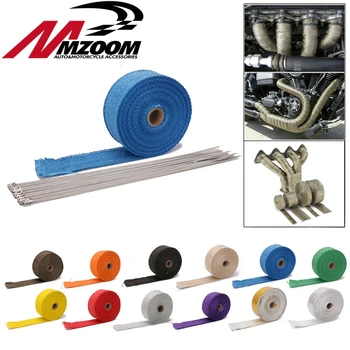 

Free shipping 10m x 50mm x 2mm Insulation Tape for Exhaust Tube Collector Turbo High Heat Wrap Black + 10 Necklaces