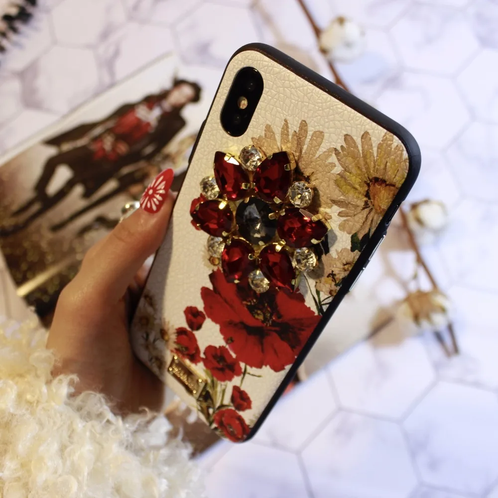 Защитный чехол Aoweziic в виде банановых листьев для iphone6s Стразы X XS MAX XR|banana leaf|for mobilleaf