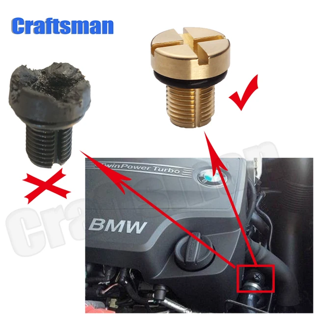 Coolant Expansion Tank Bleeder Screw Brass for BMW E36 E39 E46 etc. 