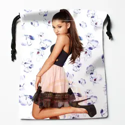 Новый пользовательский Ariana Grande печатных Drawstring сжатия Тип мешки для хранения пользовательских подарочные пакеты 20x27 см; 27x35 см; 35 х 45 см
