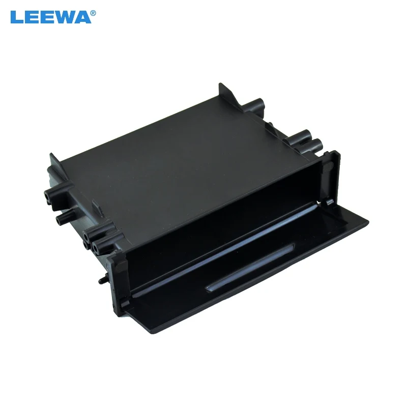 

LEEWA Universal For Toyota Honda Mitsubishi Radio Storage Pocket Car Audio CD Single One Din Installation Dash Mount Trim Kit