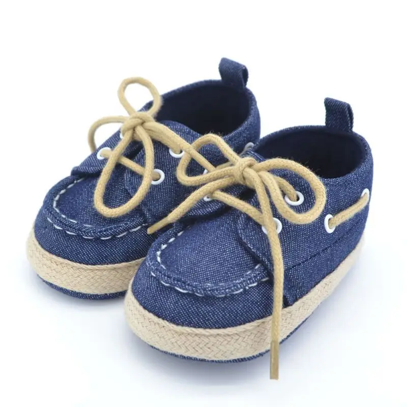 

Baby Boy Girl First Walkers Spring&Autumn Soft Bottom Crib Shoes Lace-Up Toddler New First Walkers