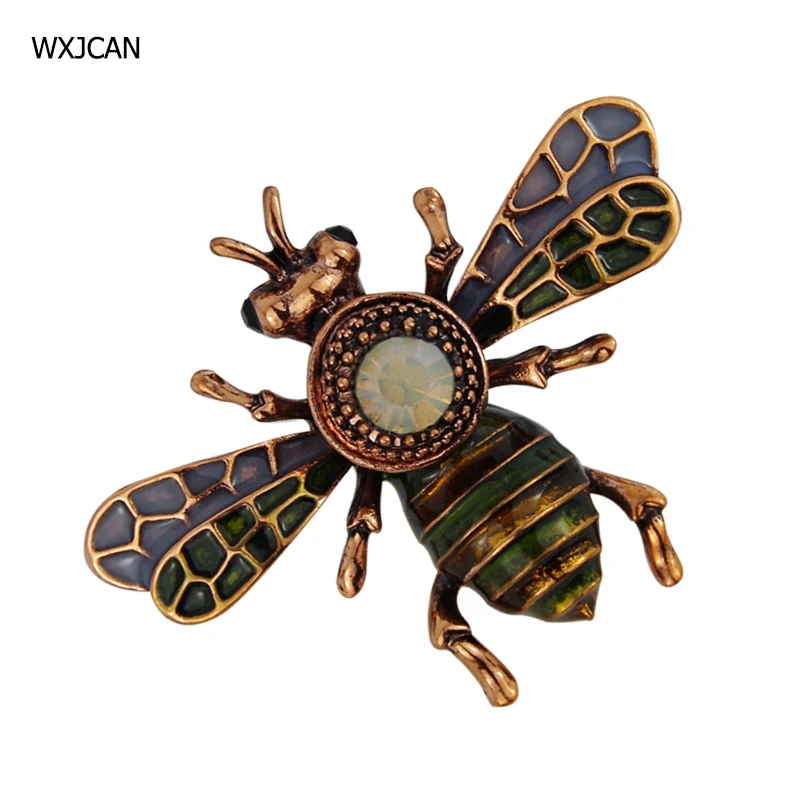 WXJCAN insect brooch bee Brooch enamel costume jewelry Hijab pins up