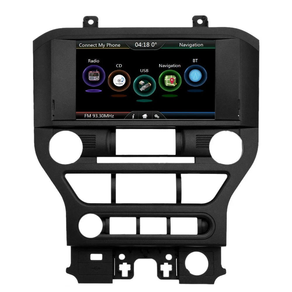 

2 Din Car Navigation DVD Multimedia Player 8 Inches Screen with European Map GPS Navigation For Ford For Mustang 2015 2016 2017