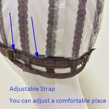 Brown Glueless Lace Wig Cap For Making Wigs With Adjustable Straps Weaving Caps For Women Hair Net & Hairnets Easycap  6017 4