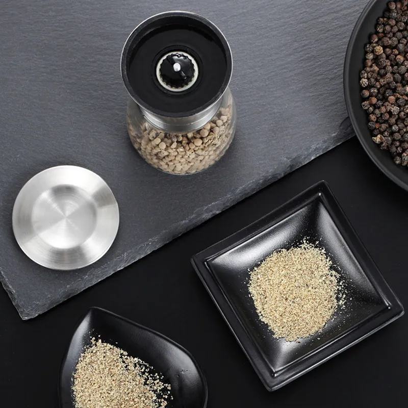 Kitchen Tools Pepper grinder Stainless steel ABS ceramic grinding core Kitchen tool salt and garlic pepper Kitchen accessories (5)