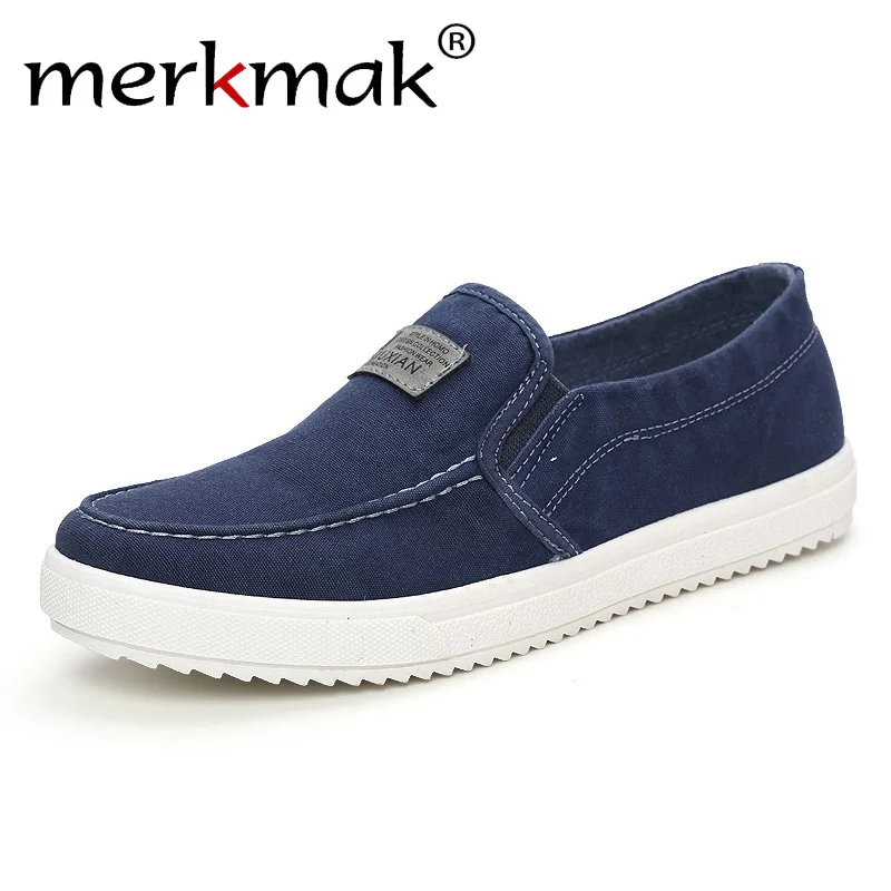 

2018 Spring Autumn Men Casual Shoes Fashion Mens Male School Style Breathable Slip-On Canvas Antiskid Flat Shoes Drop Shipping