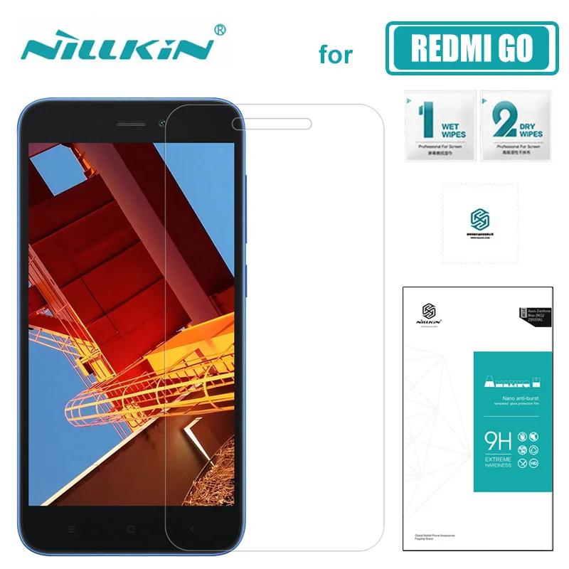 Защитное стекло Nillkin для Xiaomi Redmi Go сверхтонкое закаленное 9H | Мобильные телефоны и