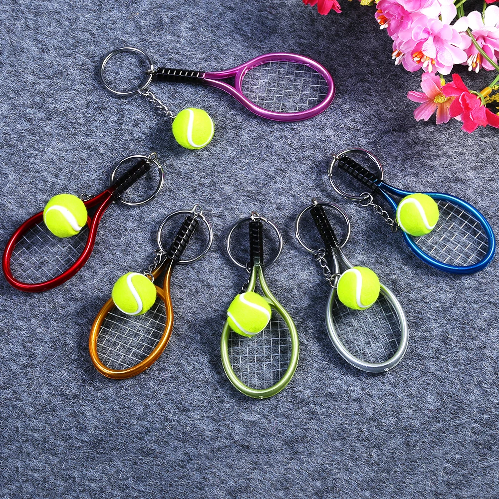 Buy 6 Color keychain Creative Personality Tennis And