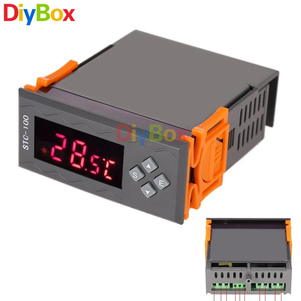 

110-240V Digital Temperature Controller Temp Sensor Thermostat Control STC-100