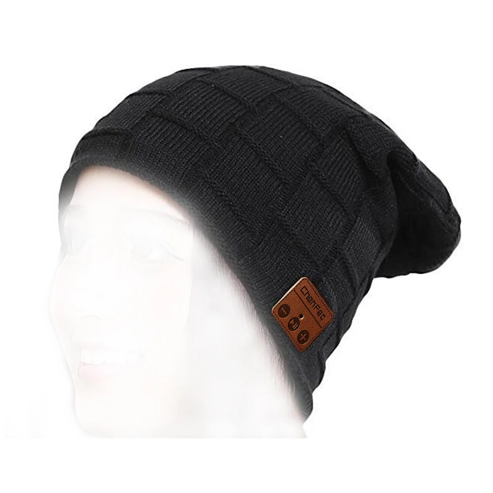 

2019 New Arrival Bluetooth Beanie Hat Cap Knitted Winter Outdoor Sport Stereo Speaker Hands-free Hat for Woman Men Smartphones