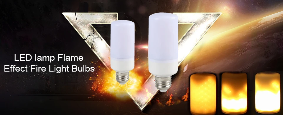 LED lamp Flame Effect Fire Light Bulbs