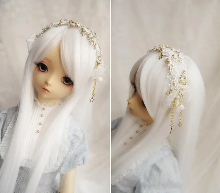 Новые белые/черные звезды волос ободок для волос 1/3 1/4 1/6 BJD SD DD MSD YOSD кукла аксессуары