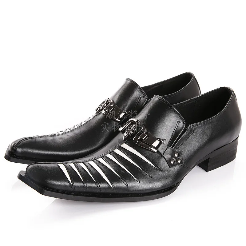 black and white evening shoes