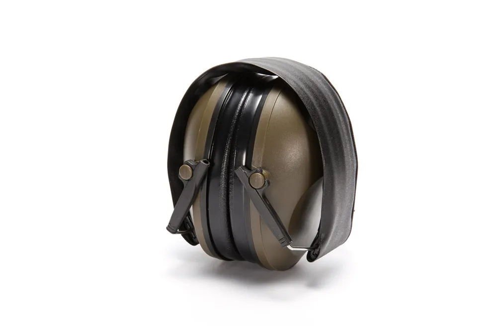 Профессиональные звуконепроницаемые складные прочные защитные беруши для шумов наушники для слуха Защита ушей - Цвет: Зеленый