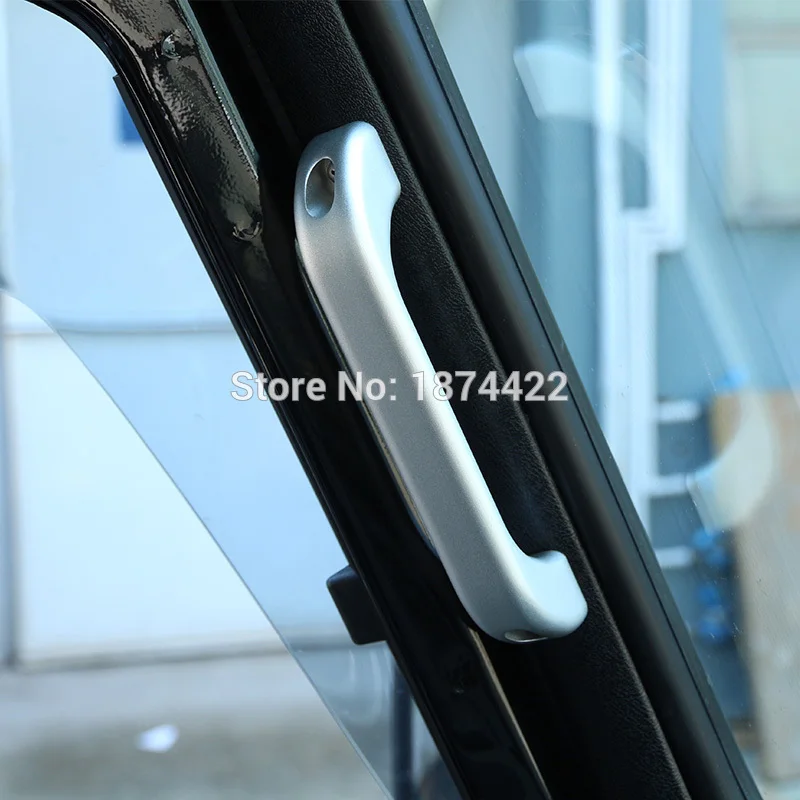 2 шт. для Land Rover Defender 110 для Land Rover Defender 90 Автомобильный интерьер матовый хром Алюминиевый сплав ручка захвата отделка Аксессуары
