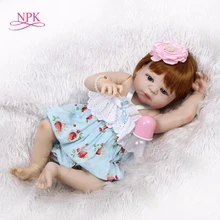 NPK 56 см полный корпус силиконовый для новорожденных, для девочек куклы реалистичные новорожденные дети Bonecas детский подарок на день рождения игровой домик игрушки для ванной