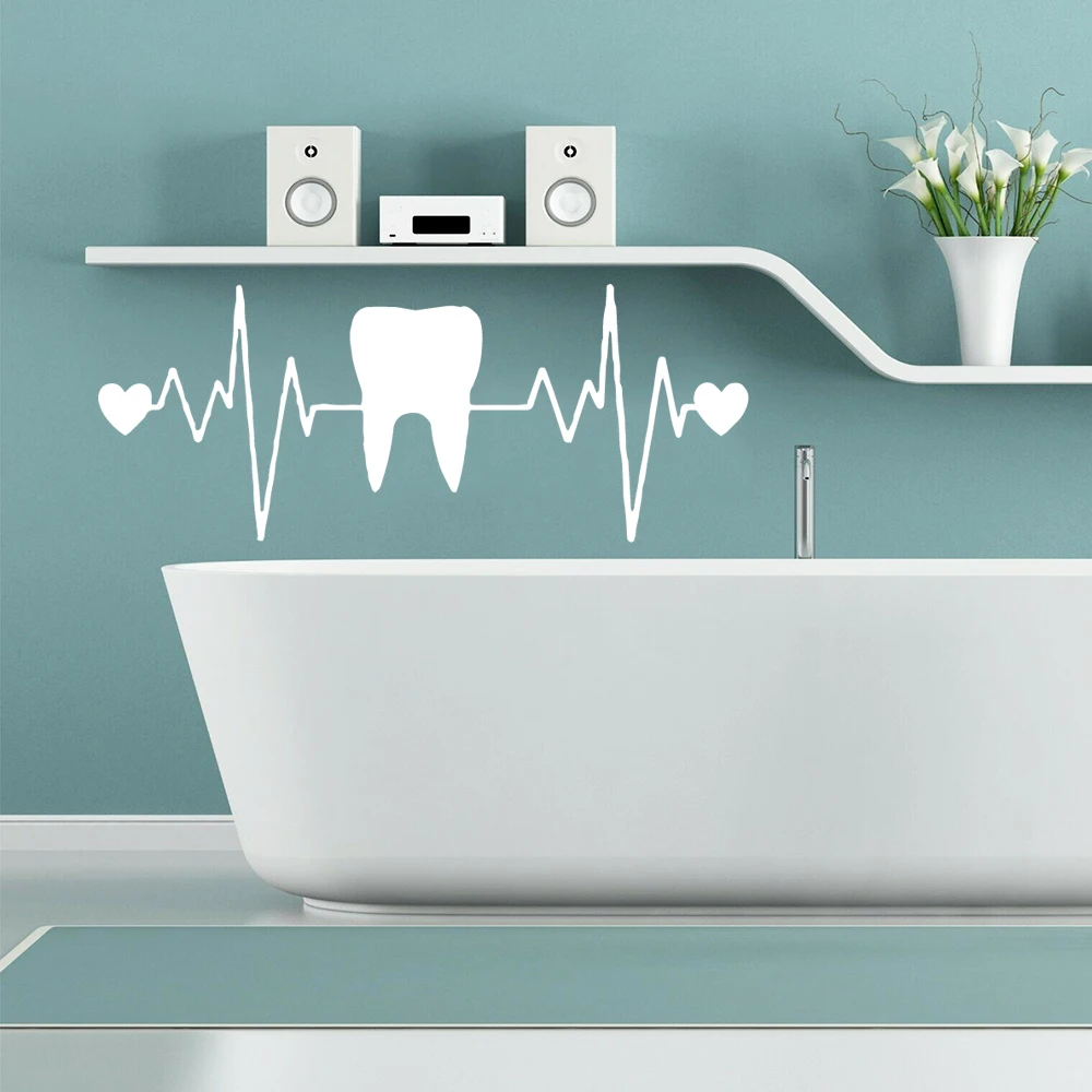 

Wall Decal Teeth Pvc Wall Stickers Wall Art For Bath Rooms Nursery Room Decor Commercial Wall Decals vinilo pared