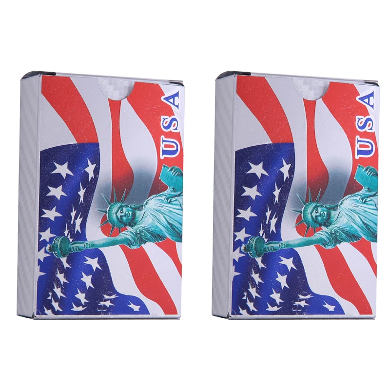 

USA Playing Cards Waterproof Plastic Poker Cards Collection Durable Game Card Creative Gift Diamond Plastic Playing Cards