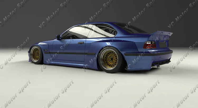 Комплект из стекловолокна FRP подходит для кузова 1992 1999 E36 M3 Coupe GRD PD передняя губа