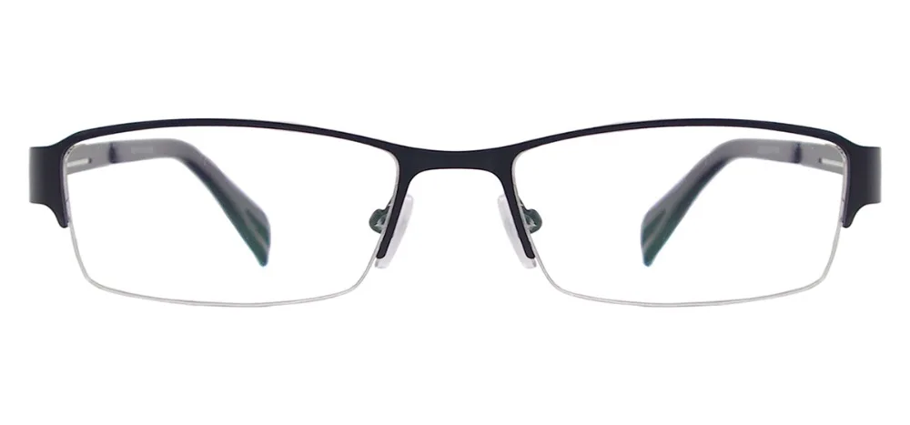 Металлическая полуоправа Прямоугольная оправа для очков классический деловой стиль Мужские очки по рецепту линзы близорукость для чтения варифокальный