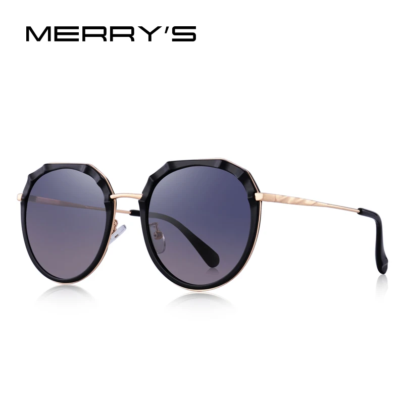 C03 Gray MERRYS дизайнерские женские роскошные брендовые овальные поляризованные солнцезащитные очки, женские модные трендовые розовые солнцезащитные очки с защитой от уф400 лучей S6330 - Цвет линз: C03 Gray