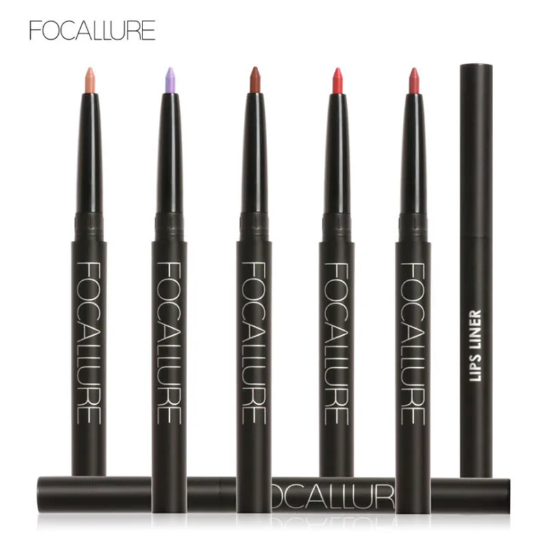 

FOCALLURE Matte Lip Liner Pencil Functional Eyebrow Eye Lip Makeup Waterproof Colorful Cosmetic Lipliner Pen Easy to Wear