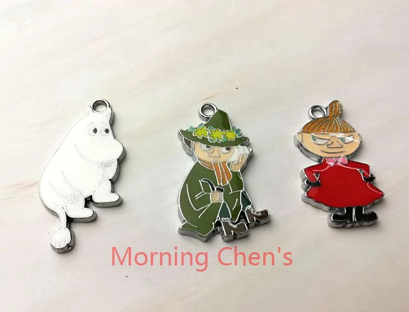 

Free shipping 30 Pcs Cartoon Japanese anime Metal Charms Jewelry Making Pendants Earrings M-83