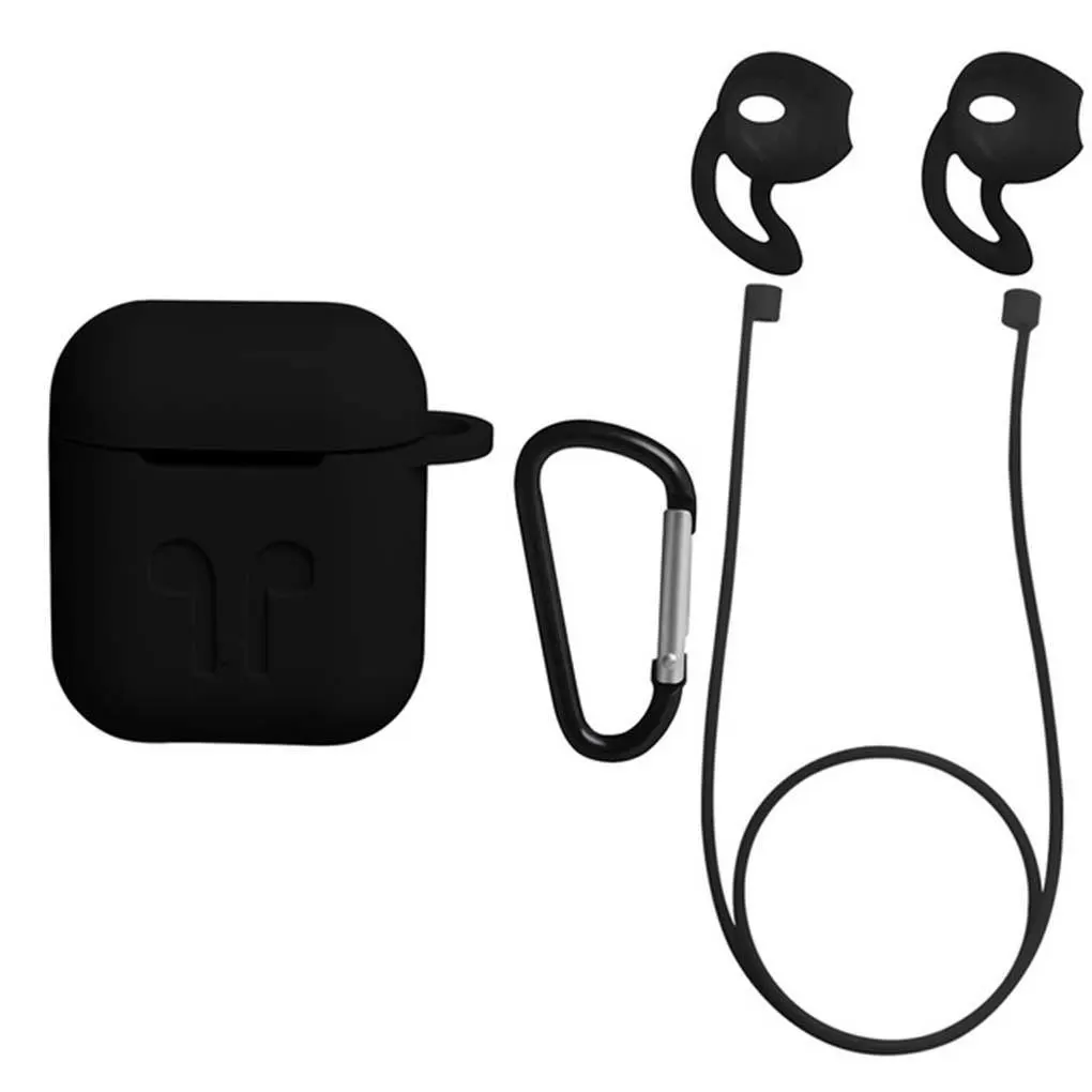 

For Airpods Wireless Earphone Headset Box Portable Silicone Case Cover Dust Proof Shockproof Shell