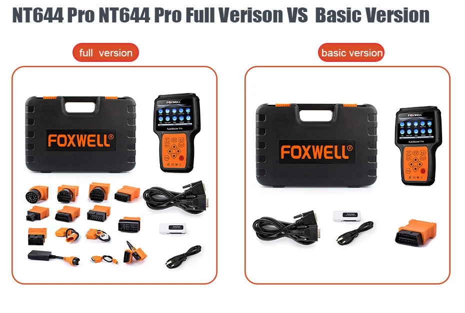 FOXWELL NT644 PRO OBD2 Профессиональный диагностический инструмент полная система Подушка безопасности ABS EPB Сброс DPF регенерация автомобиля OBD Автомобильный сканер