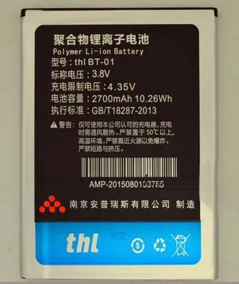 Аккумулятор 2700Mah 3,8 V для THL T11 mtk6592 Восьмиядерный сотовый телефон android 4,2 5,0 дюймов ips