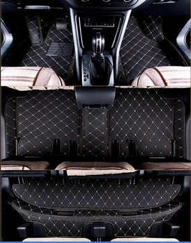 

High quality! Custom special car floor mats for Mitsubishi Outlander 7 seats 2018-2013 non-slip waterproof carpets,Free shipping