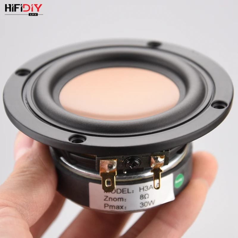 HIFIDIY LIVE hifi 3,6 3,5 дюймов 93 мм полночастотный динамик 8 Ом 30 вт высокий альт бас громкоговоритель H3A-A