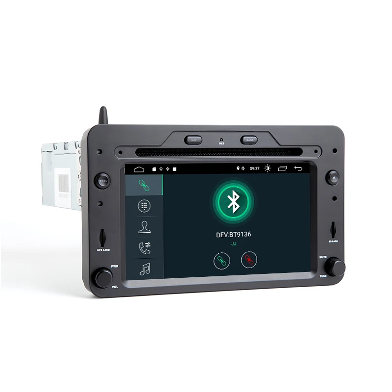 Discount 2 din Android 9.0 GPS Navigation Autoradio For Alfa Romeo 159 Brera Spider Sportwagon 2006 Car DVD Player Head Unit Wifi Audio 1