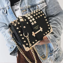 Designer Brand Women Bags Chain Crossbody Bags for Women 2019 New Luxury Ladies Leather Shoulder Bags Rivet Small Messenger Bag Designer Brand Women Bags Chain Crossbody Bags for Women 2019 New Luxury Ladies Leather Shoulder Bags Rivet Small Messenger Bag