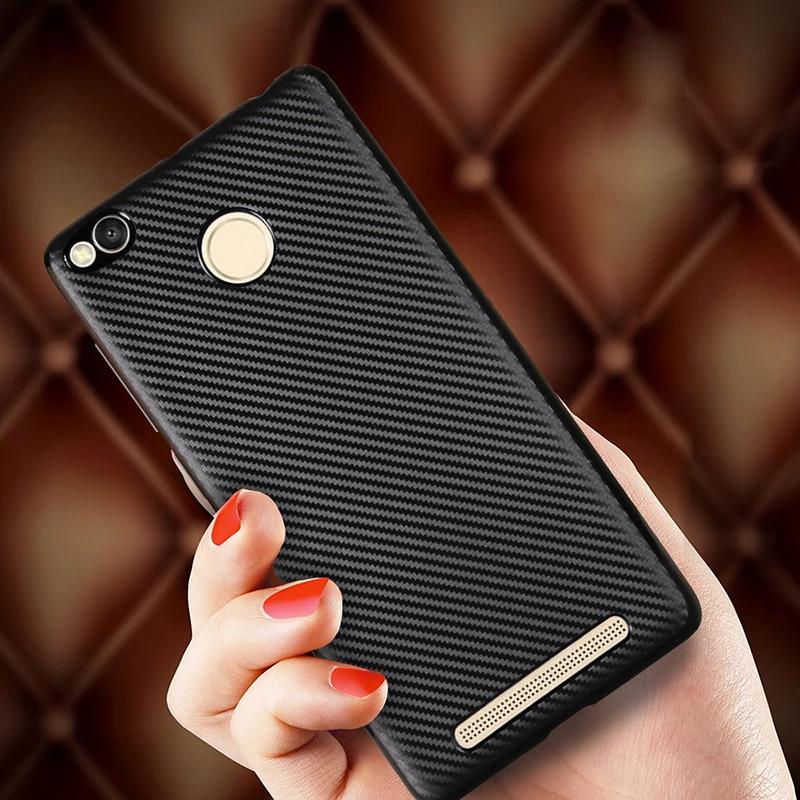 carbon fiber silicone case xiaomi redmi 3s (8)
