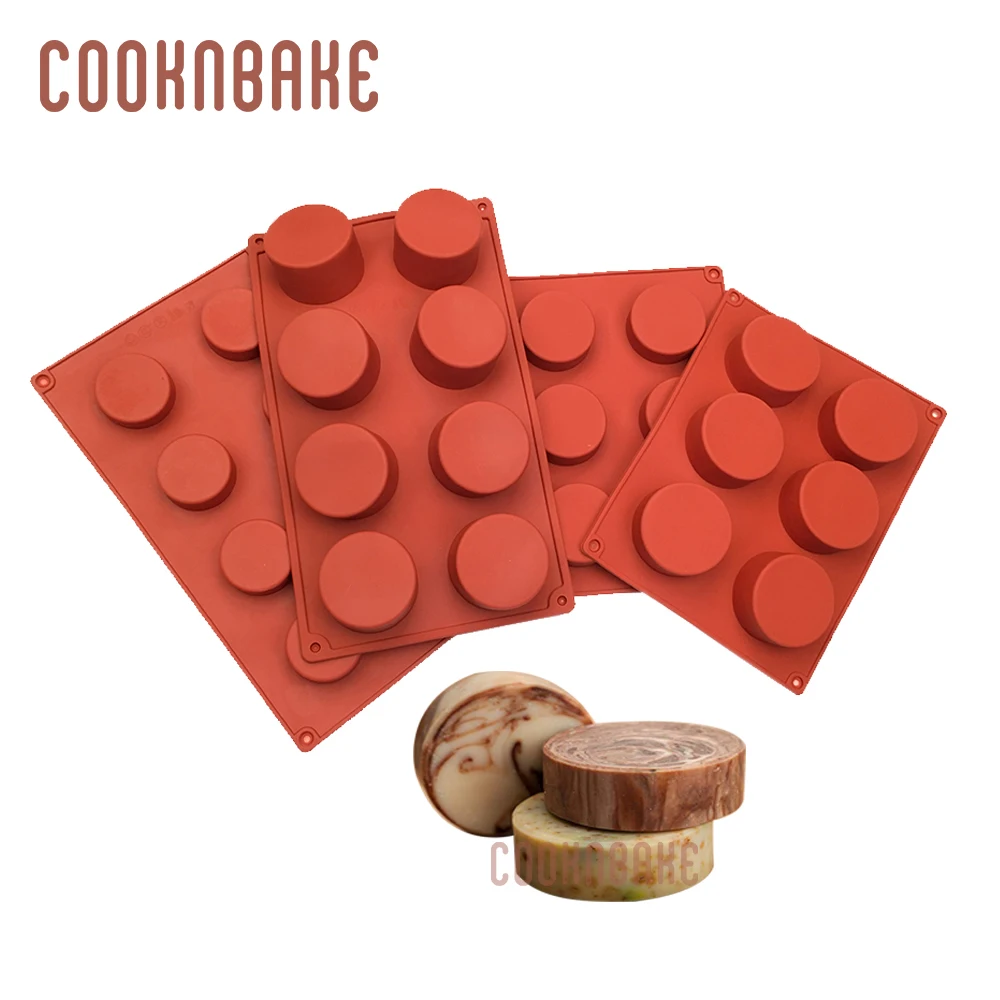 

COOKNBAKE Silicone Mold for pastry baking round soap candy chocolate mould biscuit bread cake form pudding jelly candy ice tool