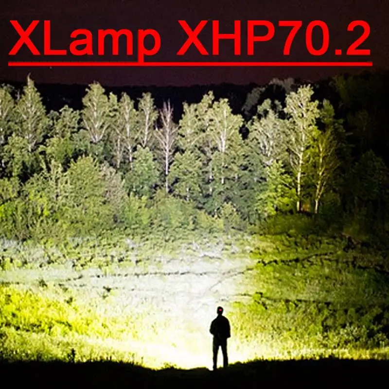 Skup 8000 lm XHP70.2 potężna czołówka latarka czołowa led latarka latarnia światło lampe frontale USB XHP70 reflektor reflektor 18650 led