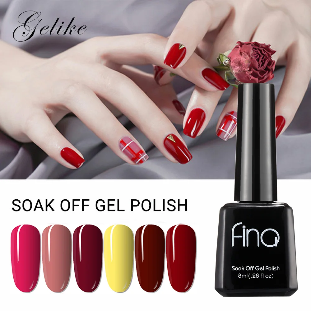 

Gelike 30Colors 8ml Color Sent Randomly Gel Polish Soak Off Gel Lacquer UV Led Nail Art Gel Polish Varnish Semi Permanent