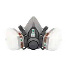 Химическая черная противогаз с регулируемым ремешком, аварийная безопасность для выживания, респираторная противогаз против пыли, респиратор, маска