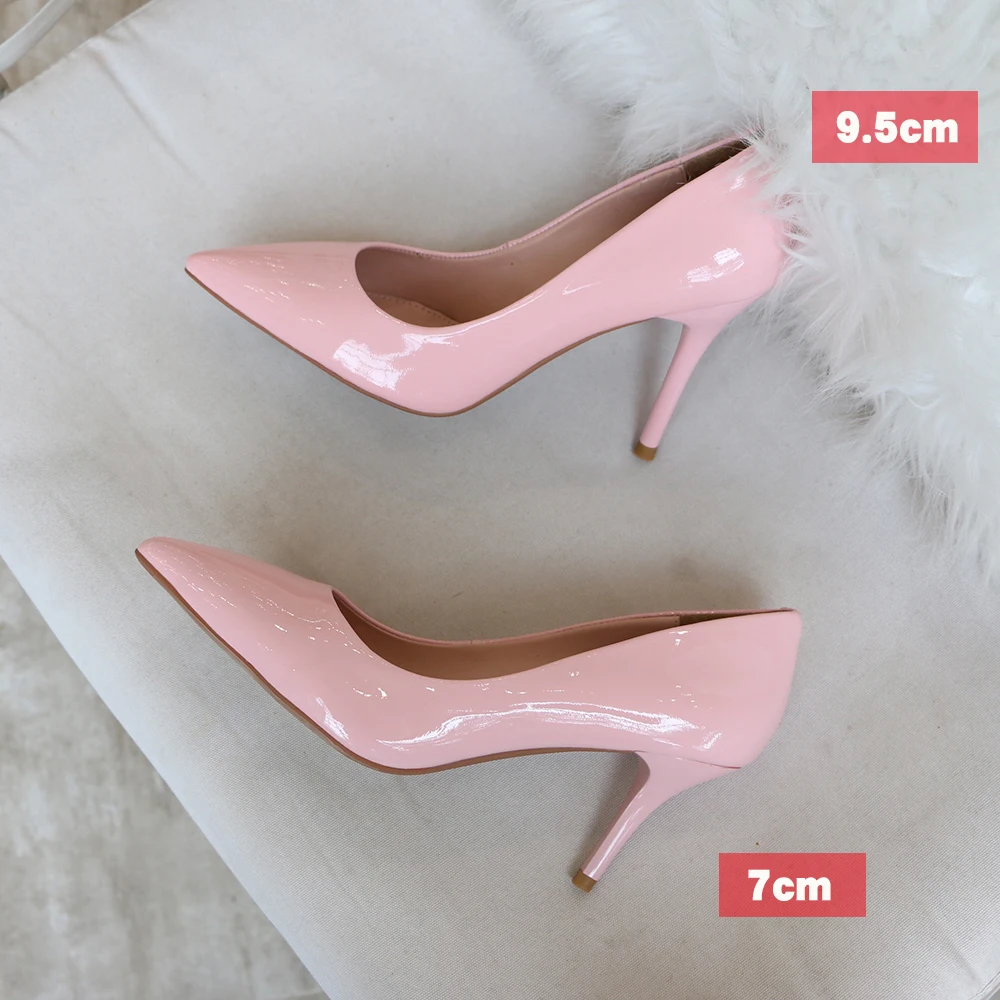 Pointed High Heels/Women's Pumps Are Designed For Elegant Fashion Women For Party And Made Of Genuine Leather 2019 MANGOYISA Pointed High Heels/Women's Pumps Are Designed For Elegant Fashion Women For Party And Made Of Genuine Leather 2019 MANGOYISA