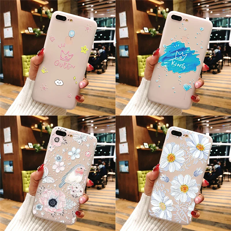 

Luxury King Queen 3D TPU Case For Xiaomi Redmi Note 7 6 5 Pro 3 4A 4X 5 Plus 6A S2 Note 3 4X 5A Mi 9 A1 5X A2 Mi 8 Lite F1 Cover