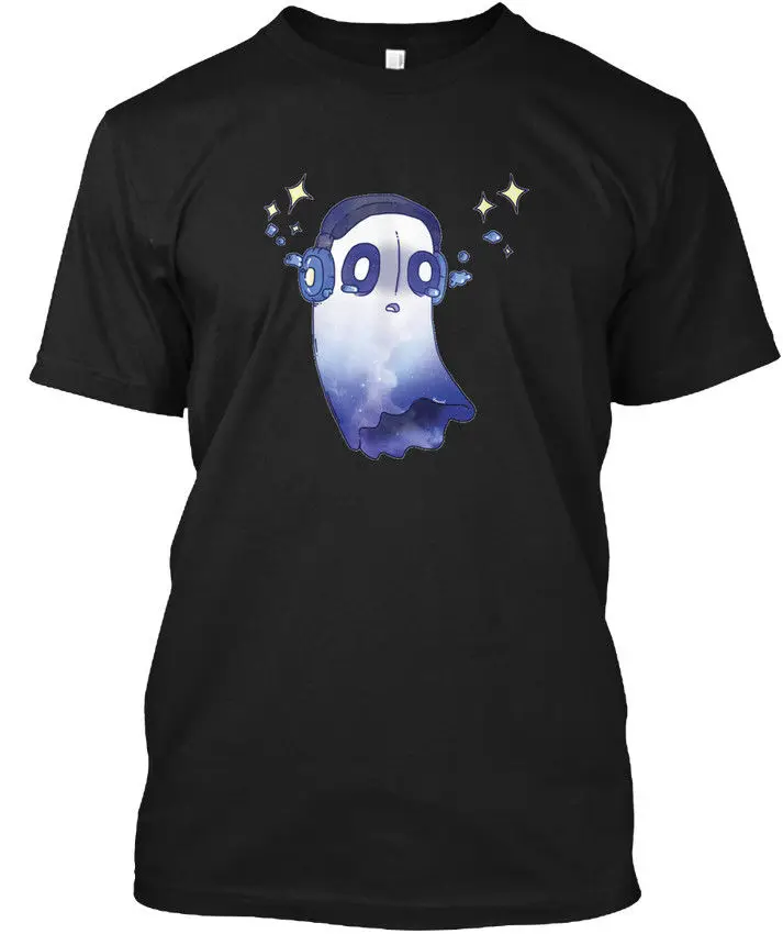 Napstablook Популярные Tagless Tee T-Shirt100 % хлопок повседневное печати короткий рукав |