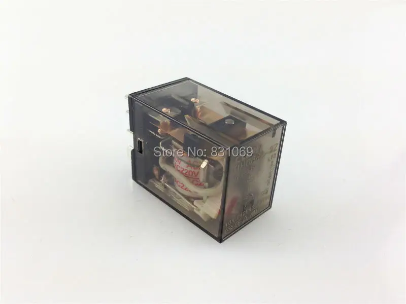 Lote Ac220v Bobina Power Relay Dpdt 8 Pinos Hh62p Ly2 Jqx-13f 10a 240vac 28vdc Nova Marca 10 Pçs – Hhc68a-2z